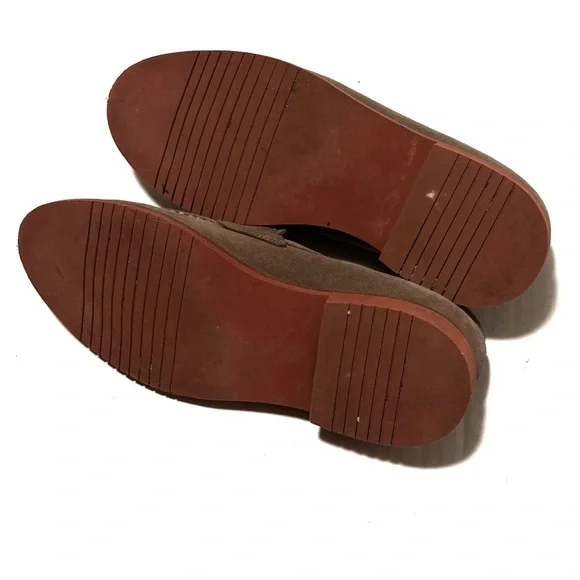 J. Crew Kenton A6312 Lt. Brown Suede Slip On Penny Loafers - Picture 6 of 7